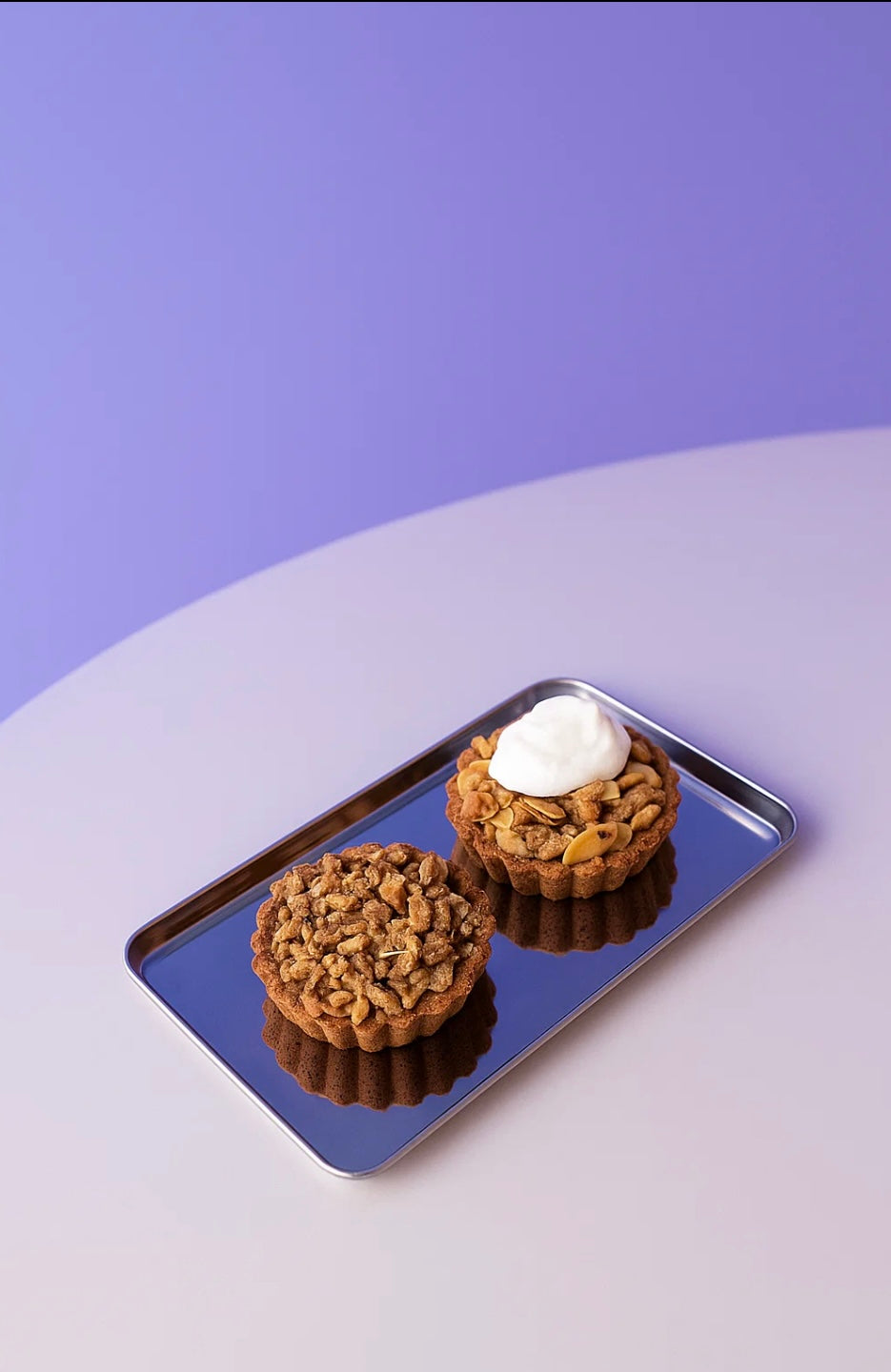 Luxe appel crumble tartelette met amandel